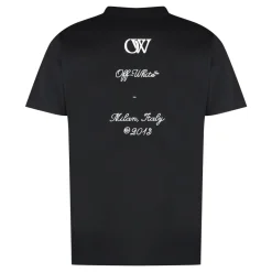Off White 23 Logo Slim T-shirt met Korte Mouwen-Heren Shirts