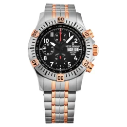 Revue Thommen Airspeed Xlarge Pioneer Chrono Horloge-Heren Horloges