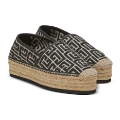 Balmain Alex espadrilles met jacquard monogram-Heren Espadrilles