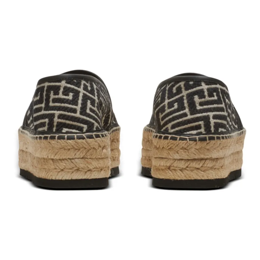 Balmain Alex espadrilles met jacquard monogram-Heren Espadrilles