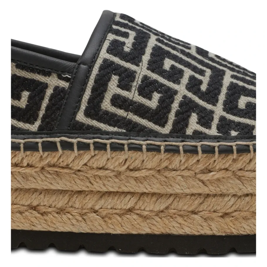 Balmain Alex espadrilles met jacquard monogram-Heren Espadrilles