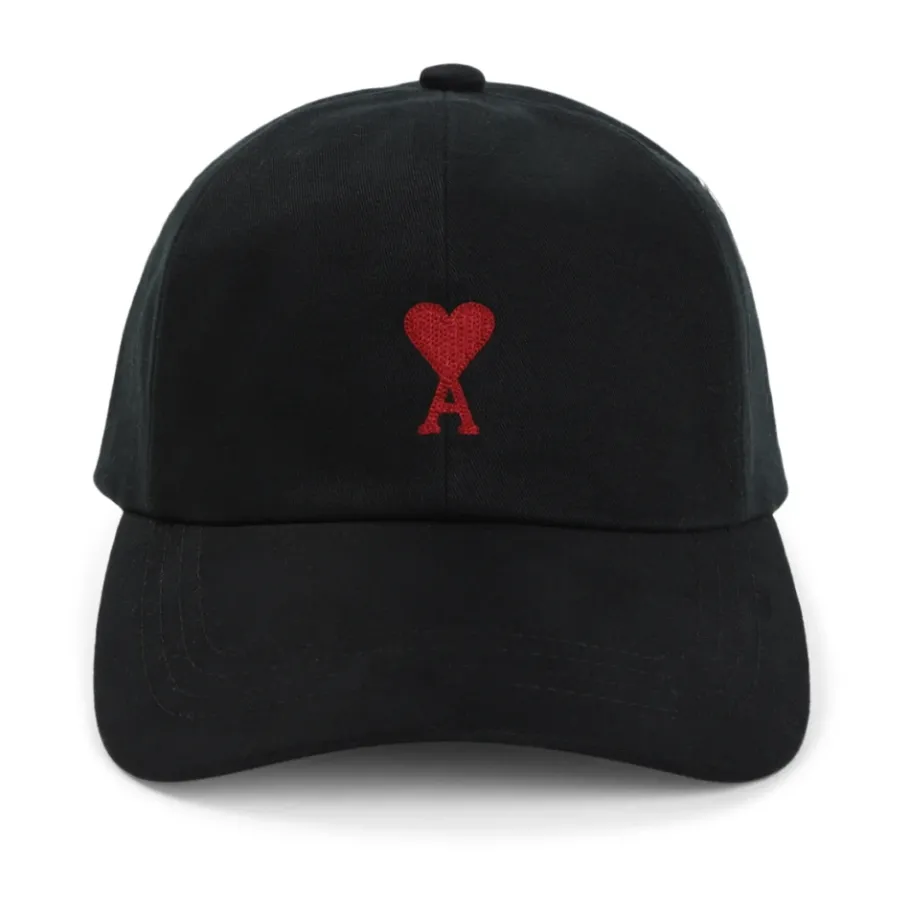 Ami Paris Ami De Coeur Embroidery Cap-Heren Petten