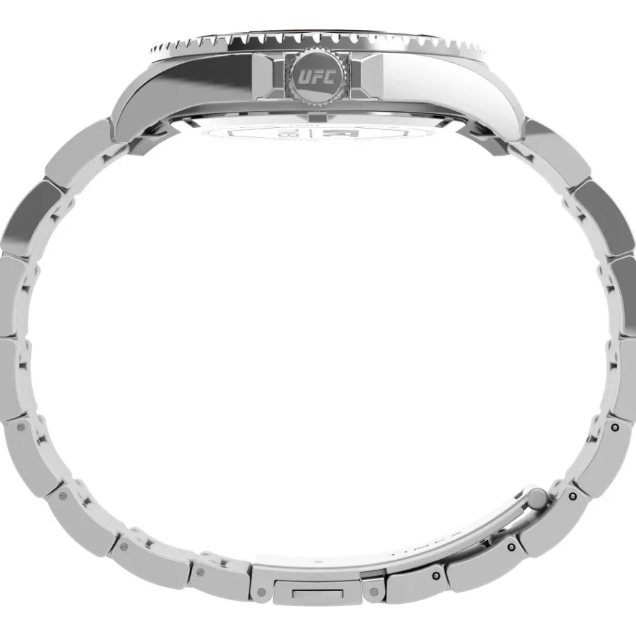 Timex Analoge Roestvrijstalen Horloge met Vouwsluiting-Heren Horloges