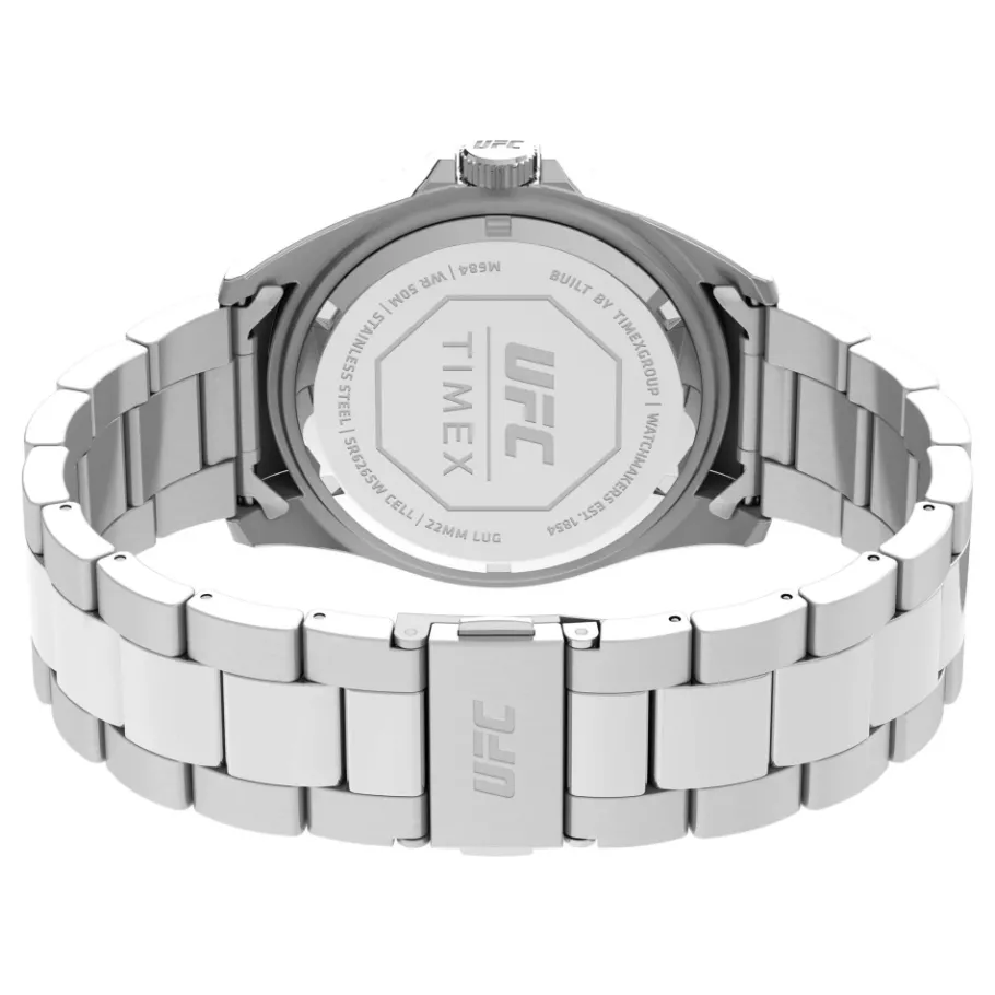 Timex Analoge Roestvrijstalen Horloge met Vouwsluiting-Heren Horloges