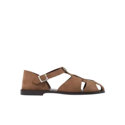 Scarosso Apollo Taupe Suede-Heren Sandalen