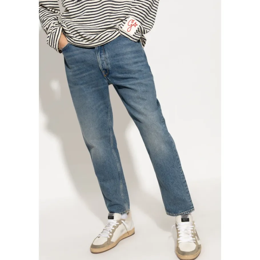 Golden Goose Appliqued Jeans-Heren Jeans