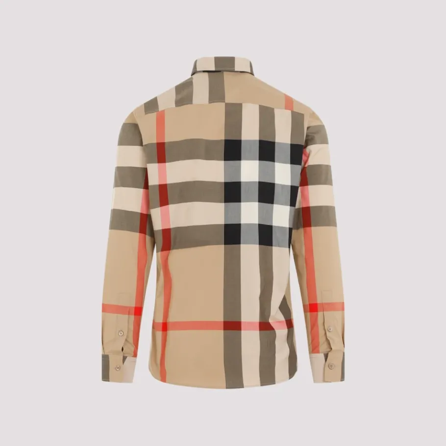 Burberry Archive Check Katoenen Overhemd-Heren Overhemden