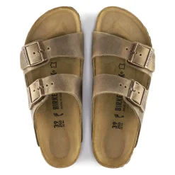 Birkenstock Arizona Geolied Leren Sandalen Smal-Heren Slippers