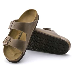 Birkenstock Arizona Geolied Leren Sandalen Smal-Heren Slippers