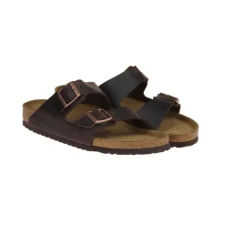 Birkenstock Arizona Soft Footbed Oiled Nubuck Leder-Heren Slippers