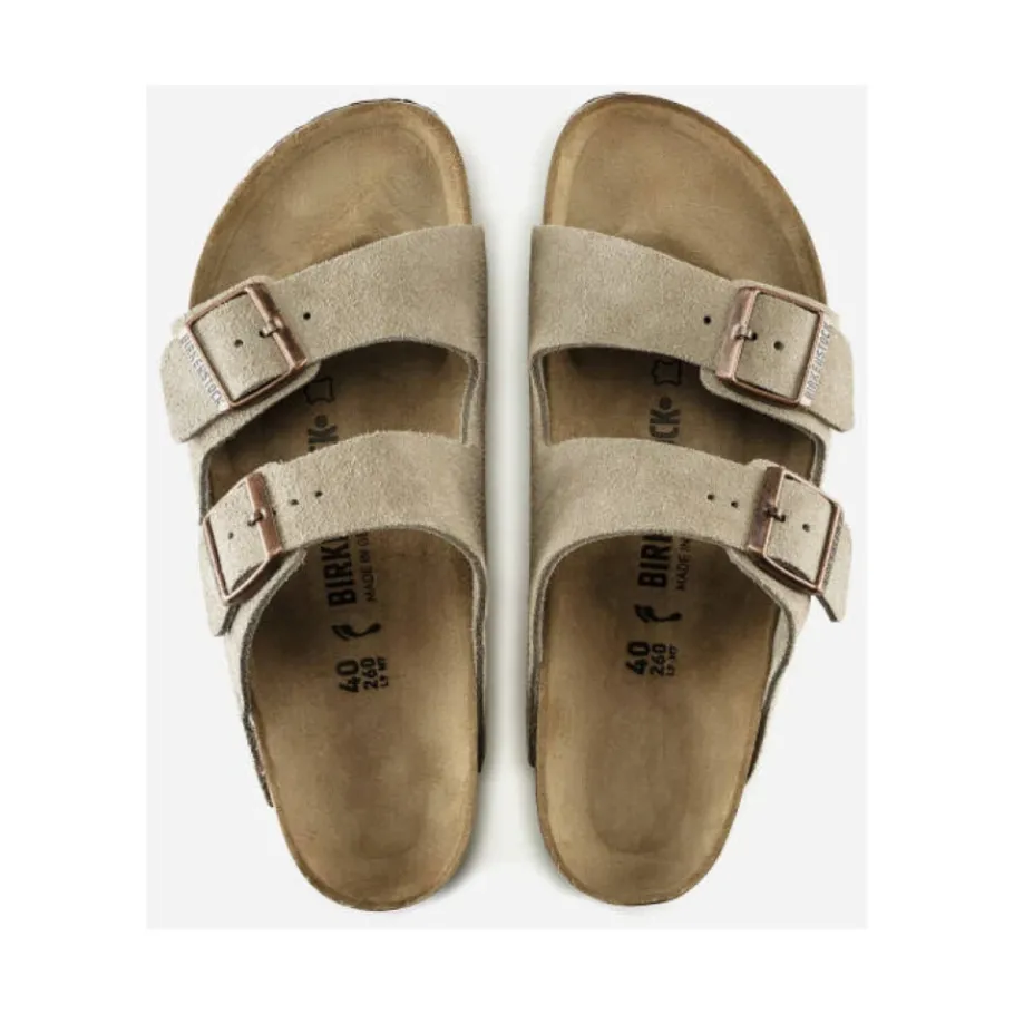 Birkenstock Arizona Suède Sandalen Normaal-Heren Slippers