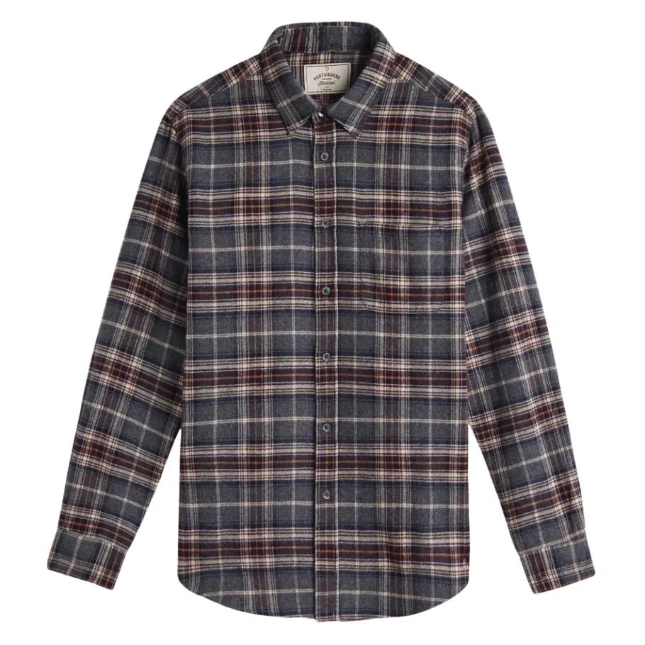 Portuguese Flannel Augusta Geruite Overhemd-Heren Overhemden