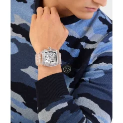 Philipp Plein Automatisch herenhorloge The $keleton Crystal-Heren Horloges