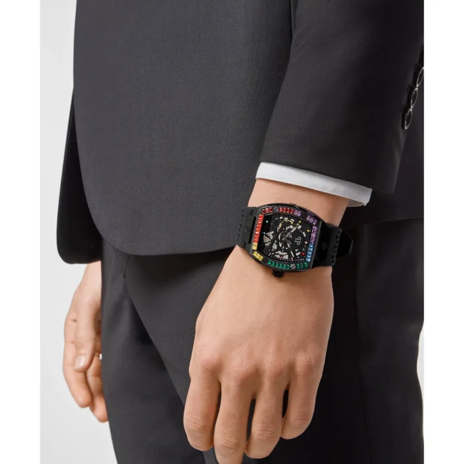 Philipp Plein Automatisch herenhorloge The $keleton Rainbow PWBAA0621-Heren Horloges