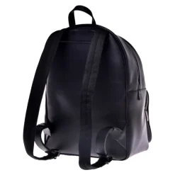 Baldinini Backpack in black speckled leather-Heren Rugzakken|Tassen