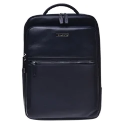 Baldinini Backpack in blue leather and nylon-Heren Rugzakken