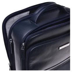 Baldinini Backpack in blue leather and nylon-Heren Rugzakken