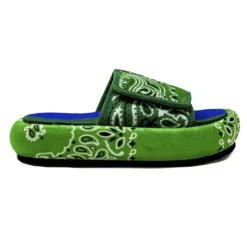 Arizona Love Bandana Plateau Sandalen - Groen/Blauw-Heren Slippers