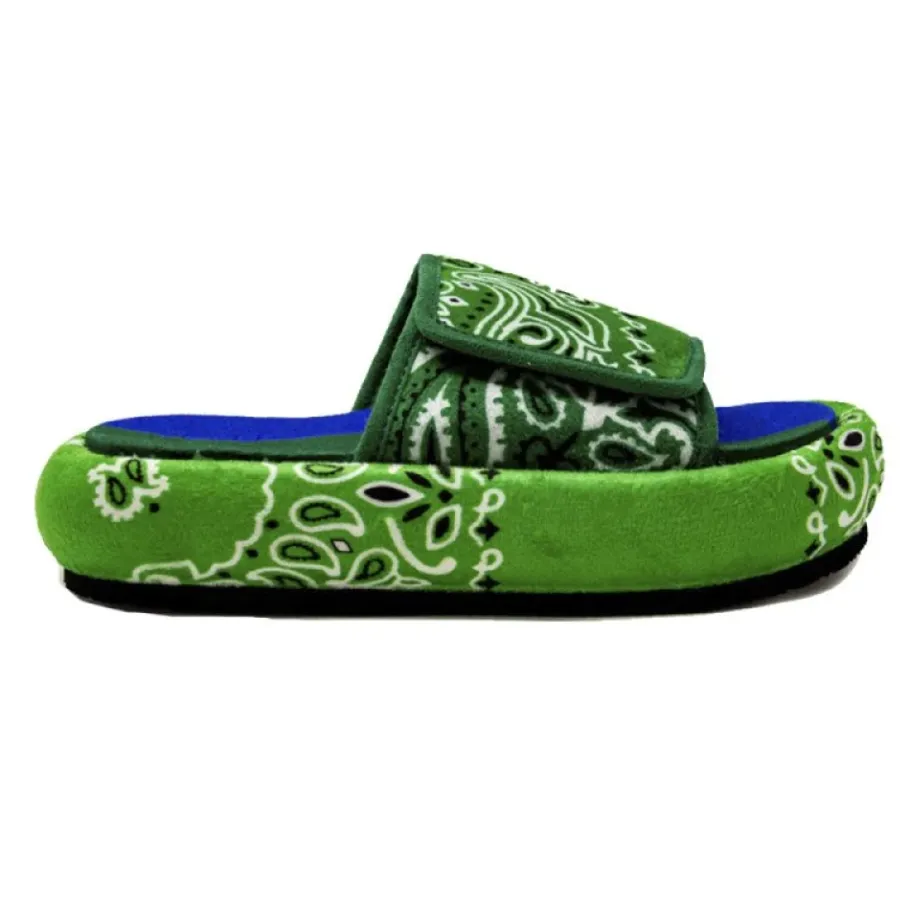 Arizona Love Bandana Plateau Sandalen - Groen/Blauw-Heren Slippers