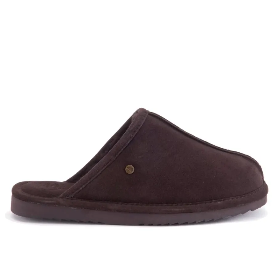 Warmbat Barron Heren Suède Pantoffels-Heren Pantoffels