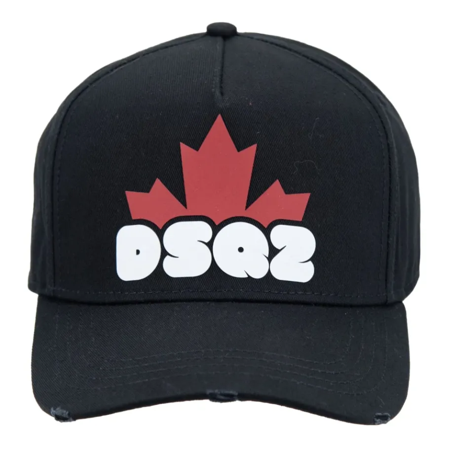 Dsquared2 Baseballpet Fibbia met Geborduurd Logo-Heren Petten