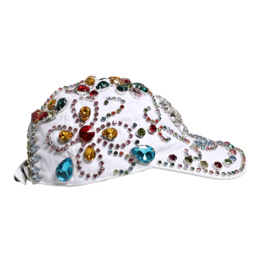 Dolce & Gabbana Baseballpet met kristalversiering-Heren Petten