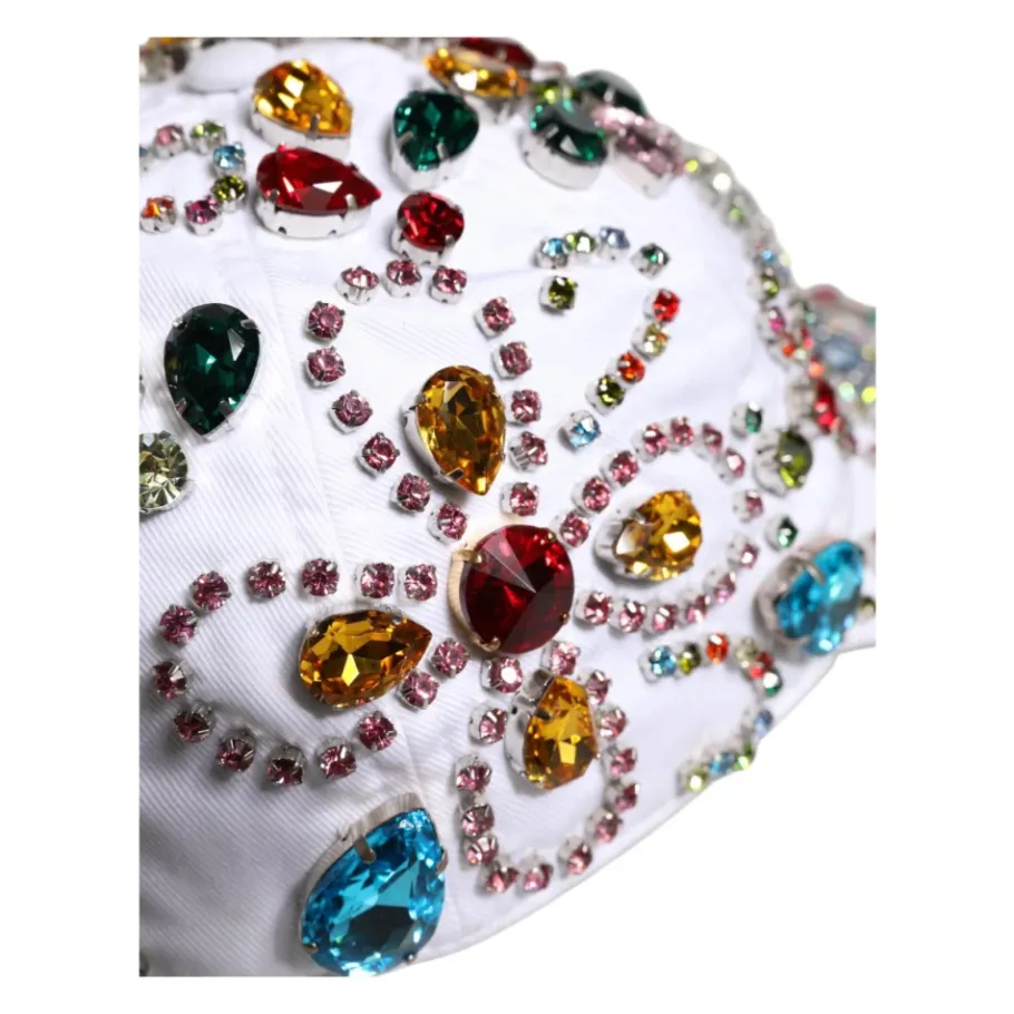 Dolce & Gabbana Baseballpet met kristalversiering-Heren Petten