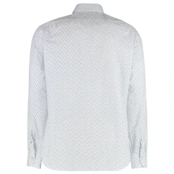 Borriello Napoli Bedrukt katoenen overhemd-Heren Overhemden