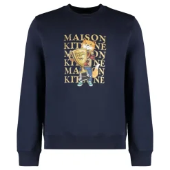 Maison Kitsuné Bedrukt katoenen sweatshirt-Heren Truien & Vesten