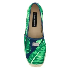 Dolce & Gabbana Bedrukte canvas espadrilles-Heren Espadrilles