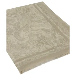 Etro Bedrukte Kasjmier en Zijden Sjaal-Heren Sjaals