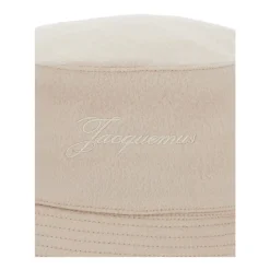Jacquemus Bucket Hat met Logo Borduurwerk-Heren Hoeden