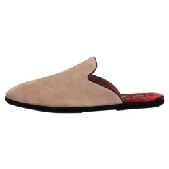 Dolce & Gabbana Suède Leren Slides Platte Schoenen-Heren Pantoffels