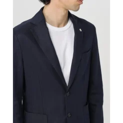 Manuel Ritz Beige Tweedelig Linnen Pak-Heren Kostuums