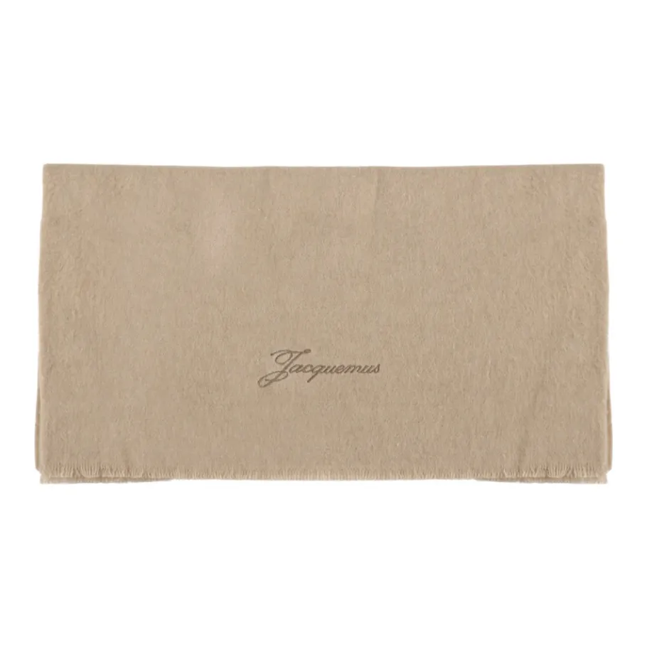 Jacquemus Wol Kasjmier Sjaal met Franje-Heren Sjaals