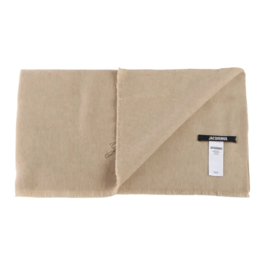 Jacquemus Wol Kasjmier Sjaal met Franje-Heren Sjaals