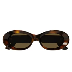 Gucci Beveled Acetate Oval Zonnebril-Heren Zonnebrillen