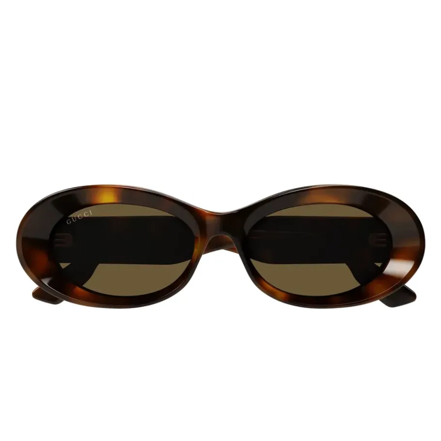 Gucci Beveled Acetate Oval Zonnebril-Heren Zonnebrillen