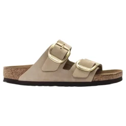 Birkenstock Big Buckle Slippers in Zand Narrow-Heren Slippers