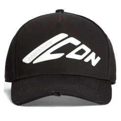 Dsquared2 Black Icon Baseball Cap-Heren Petten