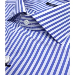 Barba Napoli en wit gestreept overhemd - Culto model-Heren Overhemden