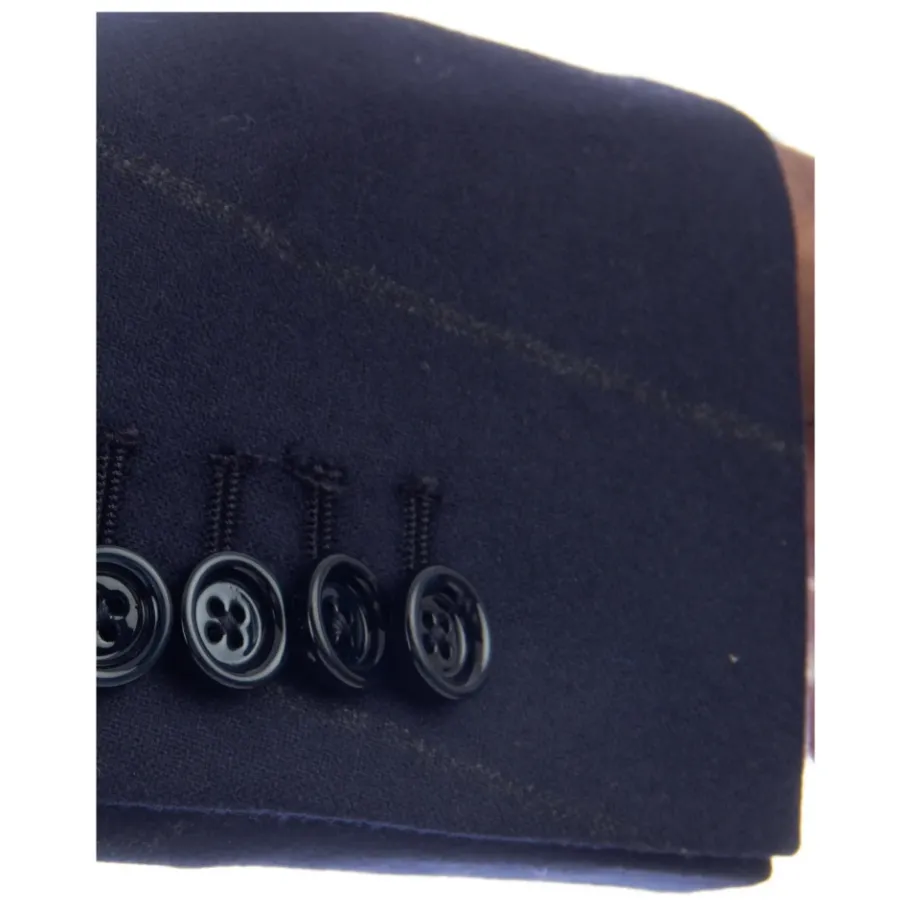 Lardini Gestreept Wol-Cashmere Jurkje-Heren Kostuums