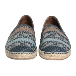 Dolce & Gabbana Grijs Geweven Leren Espadrilles-Heren Espadrilles
