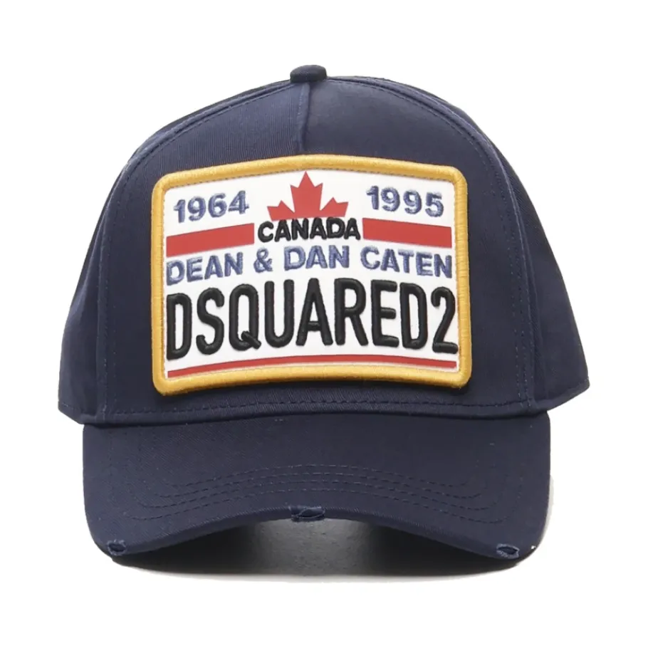 Dsquared2 Katoen Gabardine Logo Borduurwerk Hoed-Heren Petten