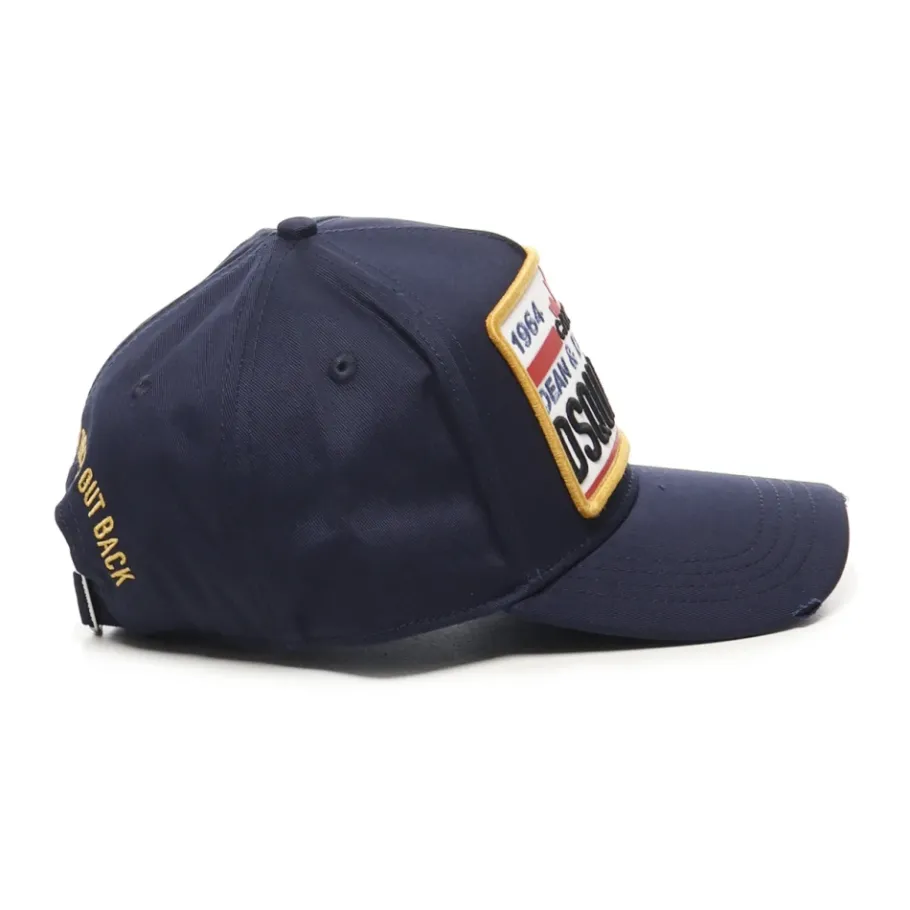 Dsquared2 Katoen Gabardine Logo Borduurwerk Hoed-Heren Petten