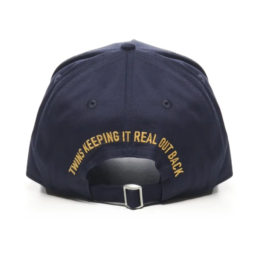 Dsquared2 Katoen Gabardine Logo Borduurwerk Hoed-Heren Petten