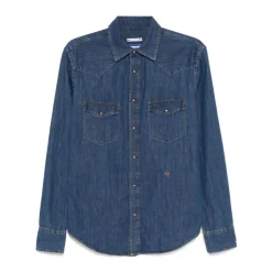 Jacob Cohën Katoenen Western Shirt-Heren Overhemden