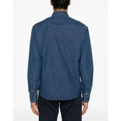 Jacob Cohën Katoenen Western Shirt-Heren Overhemden