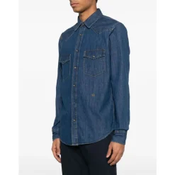 Jacob Cohën Katoenen Western Shirt-Heren Overhemden