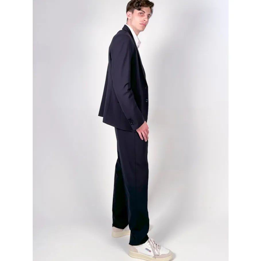 Mauro Grifoni slim fit technisch wollen pak-Heren Kostuums